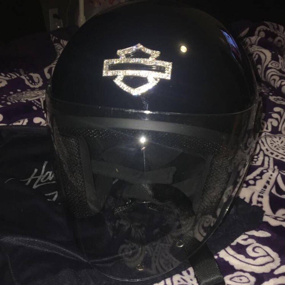 Women’s Bling Harley-Davidson 3/4 helmet